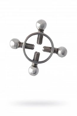 Зажимы для сосков Toyfa Metal серебристые — купить в секс-шопе LoveDoctor
