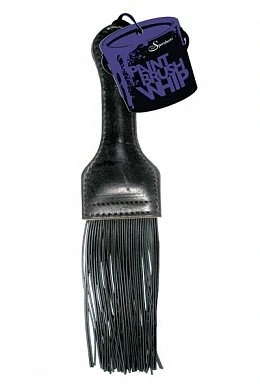 Плетка PAINT BRUSH WHIP черная 35 см — купить в секс-шопе LoveDoctor