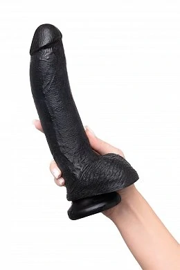 Фаллоимитатор Pipedream King Cock с мошонкой черный 25 см — фото 7