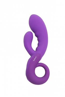 Двойной вибратор с удобной ручкой для держания и стильным дизайном (1)