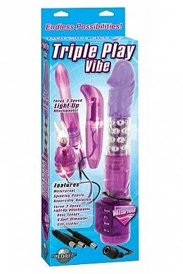 Вибратор тройного действия Triple Play Vibe — купить в секс-шопе LoveDoctor