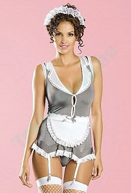 Костюм сексуальной горничной Housekeeper серый S/M — купить в секс-шопе LoveDoctor