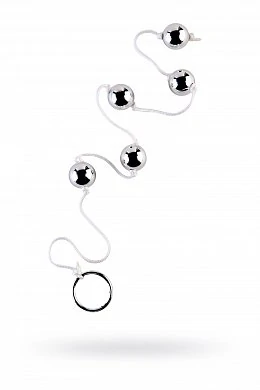 Анальные шарики серебристые 1 см