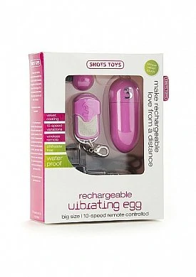 Виброяйцо Rechargeable Vibrating egg розовое с пультом ДУ — фото 3