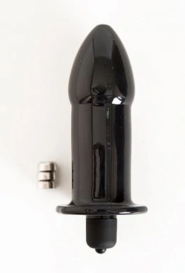 Вибровтулка 10,5 см длиной. Цвет: черный.