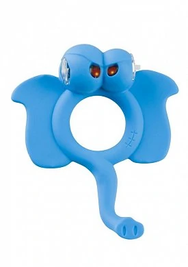 Вибронасадка Beasty Toys Easy Elephant голубая — купить в секс-шопе LoveDoctor