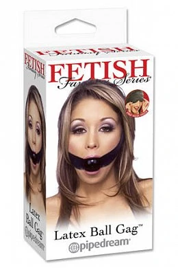 Кляп Latex Ball Gag черный — фото 2