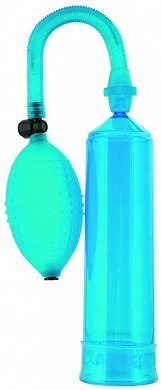 Вакуумная помпа Sexus Men голубая 23 см — купить в секс-шопе LoveDoctor