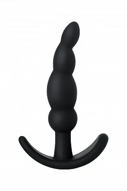 Стимулятор простаты For Pearls D-PENG с пультом ДУ силикон черный 11 см