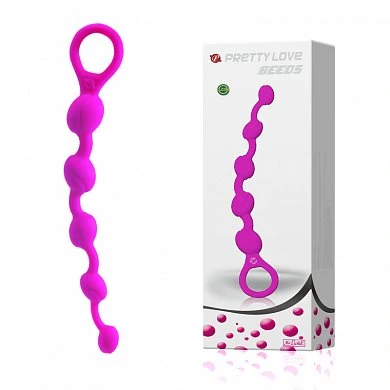 Анальная цепочка Beeds Pretty Love розовая 21 см — купить в секс-шопе LoveDoctor