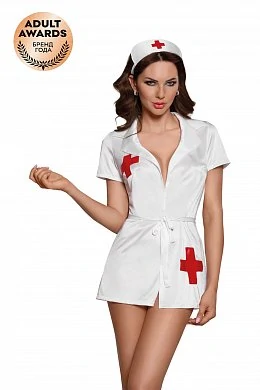Костюм санитарки бело-красный S/M — купить в секс-шопе LoveDoctor