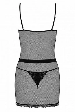 Комбинация и стринги Lustella Obsessive черные S/M — фото 4