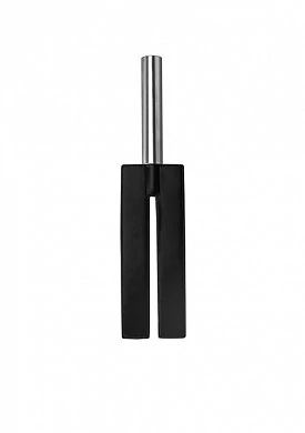 Шлёпалка Leather Slit Paddle черная — фото 2
