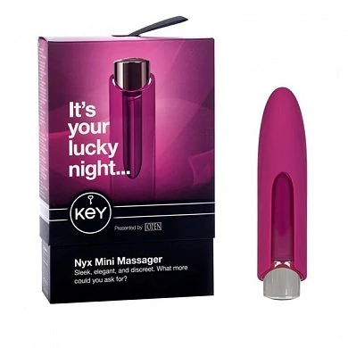 Вибратор Key by Jopen - Nyx - Raspberry Pink розовый 12 см — купить в секс-шопе LoveDoctor