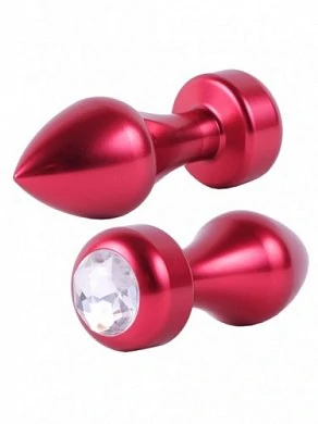 Анальная пробка Aluminium Red Diamond — купить в секс-шопе LoveDoctor
