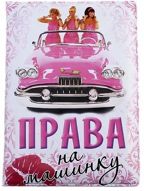 Обложка для автодокументов Права на машинку — купить в секс-шопе LoveDoctor