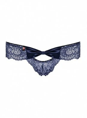 Трусики кружевные Auroria Panties Obsessive синие S/M — фото 3