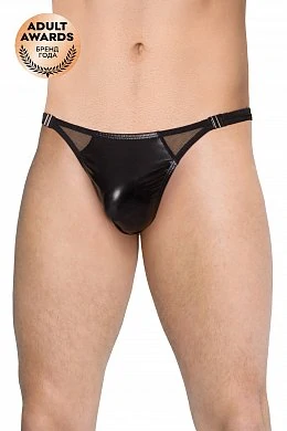 Трусы мужские на застежках SoftLine чёрные XL — купить в секс-шопе LoveDoctor