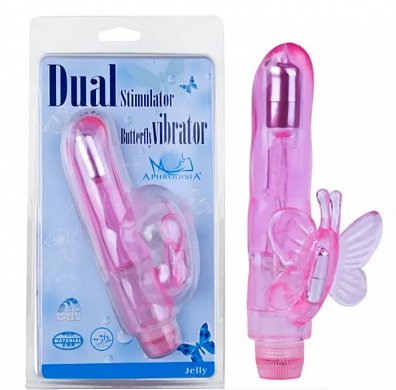 Dual Stimulator Butterfly розовый
