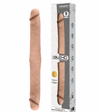 Фаллоимитатор двусторонний SileXD Model 1 S бежевый — купить в секс-шопе LoveDoctor