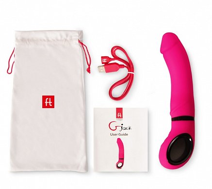 Gjack – это модная новинка, выполненная в ярко-розовом цвете. Это идеальная игрушка для женской мастурбации! 6 мощных режимов вибрации. Перезаряжаемый мотор.