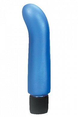 Вибратор мини для точки G. Размер: длина 12,7 см, диаметр 2,5 см. Цвет: голубой. Материал: ПВХ.