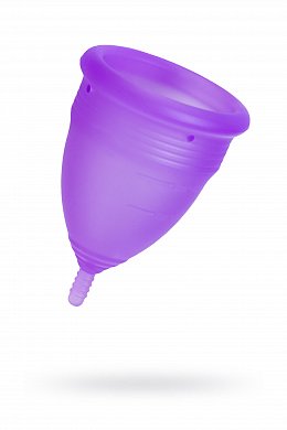 Гигиеническая менструальная чаша Eromantica фиолетовая L